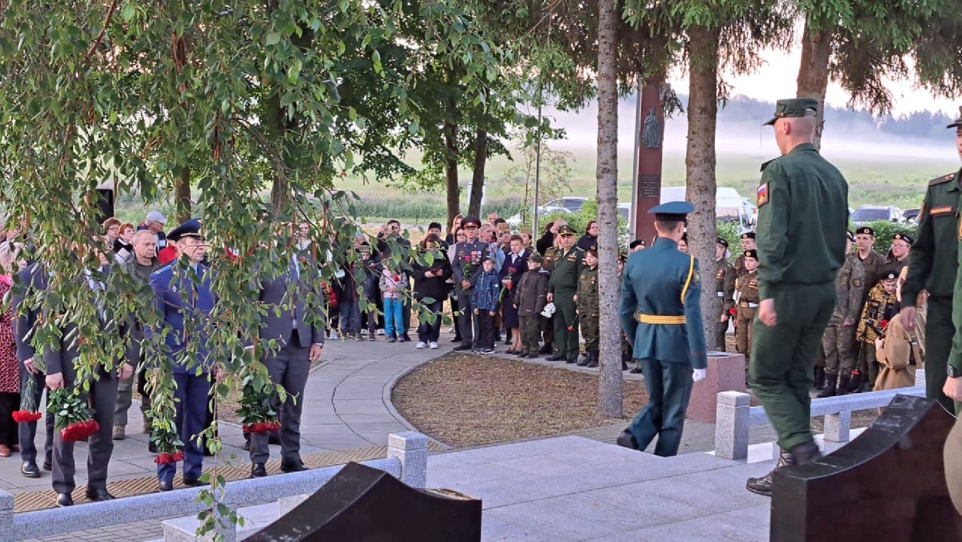 Чехов, День скорби, церемония, цветы, ВОВ, жители