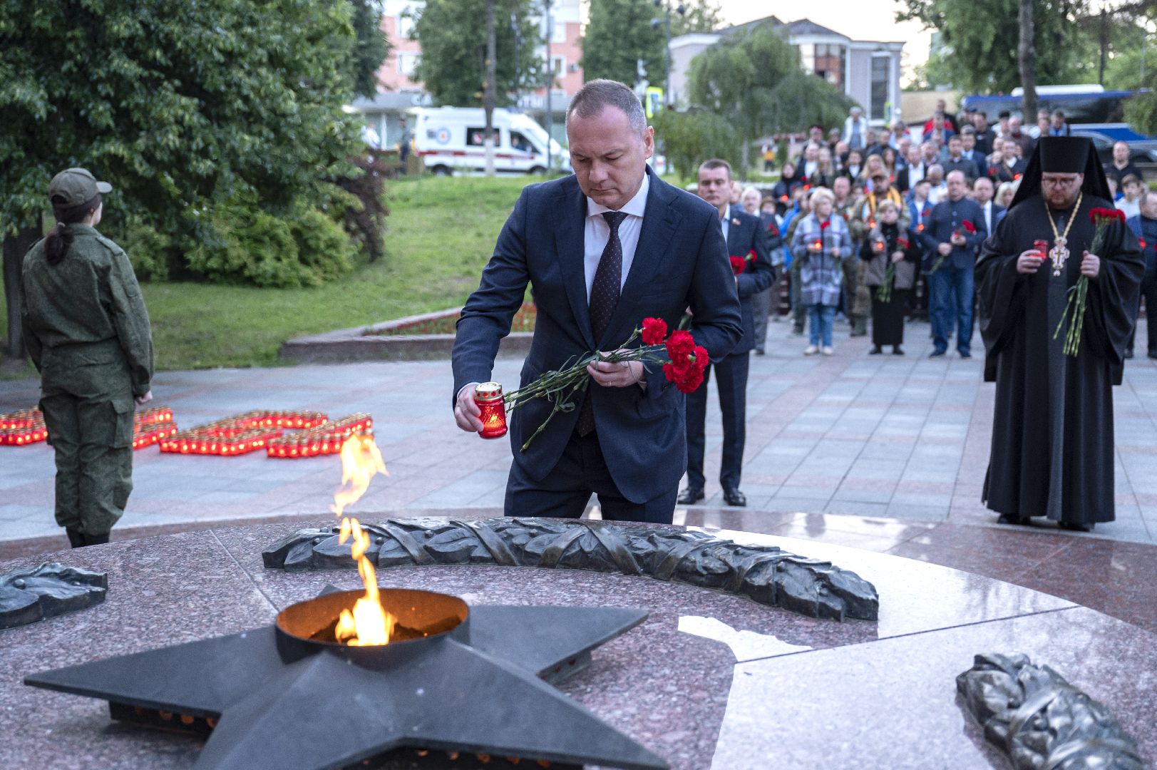 день памяти; 22 июня; возложение; видное; вечный огонь
