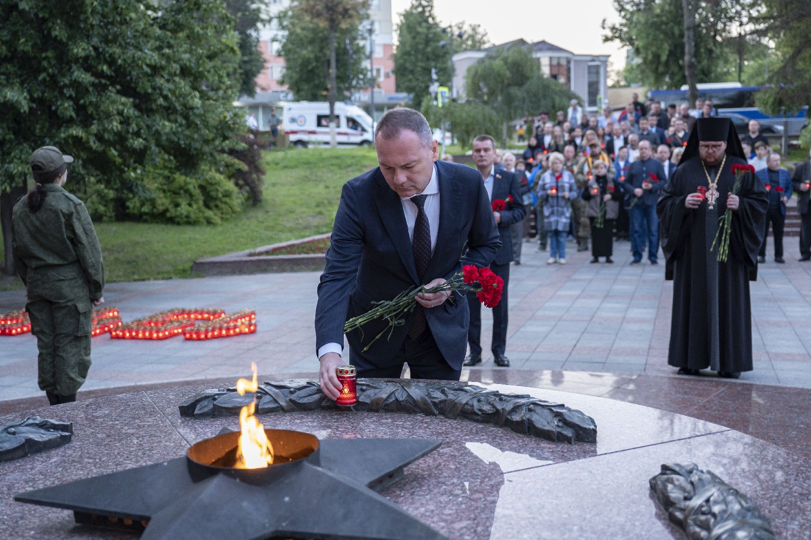 день памяти; 22 июня; возложение; видное; вечный огонь
