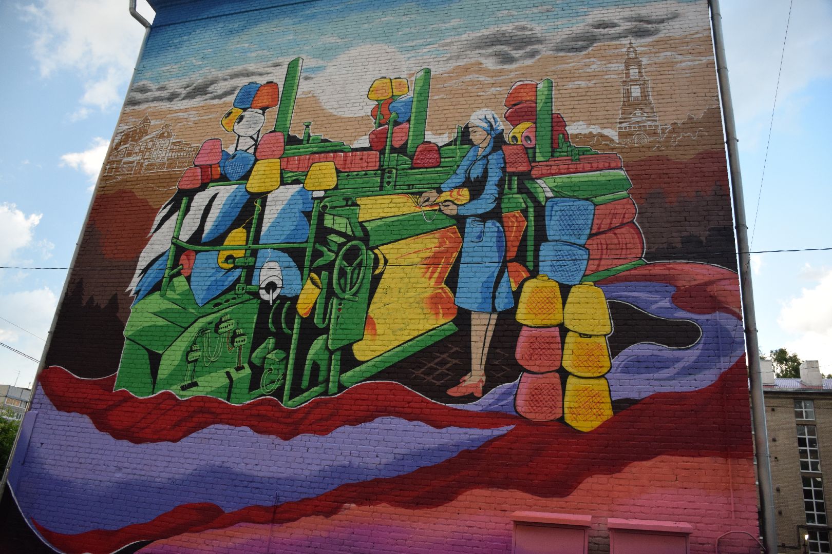 Павловский Посад, городской округ Павловский Посад, история, культура, граффити, рисунок, цвета, краски