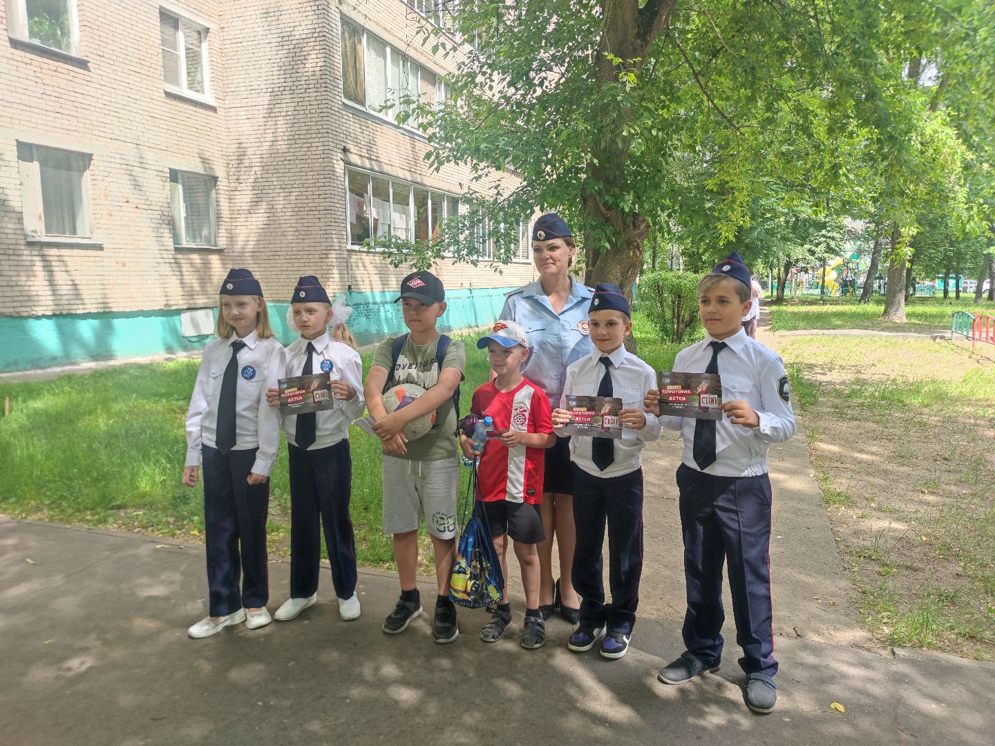 юные инспекторы дорожного движения, безопасный двор, дети, Дубна