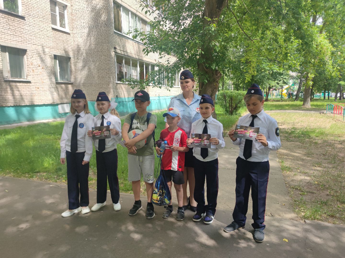 юные инспекторы дорожного движения, безопасный двор, дети, Дубна