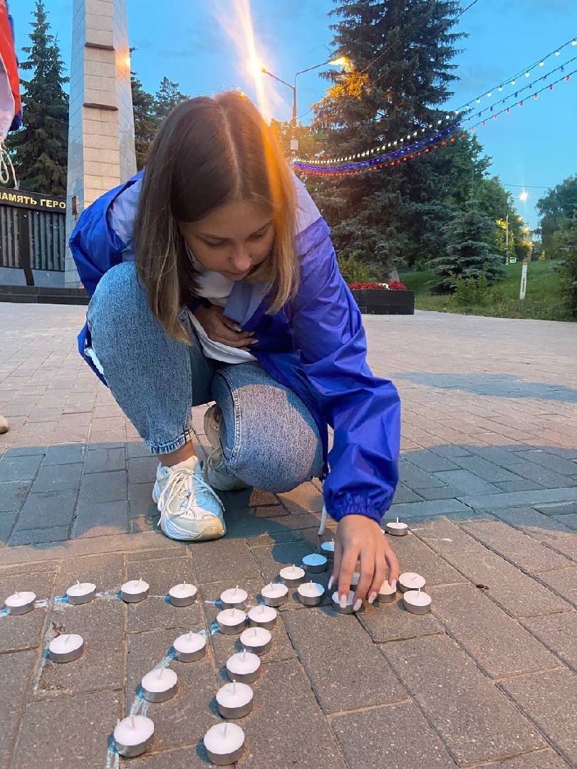 Кашира, день памяти и скорби, аллея славы, свеча памяти