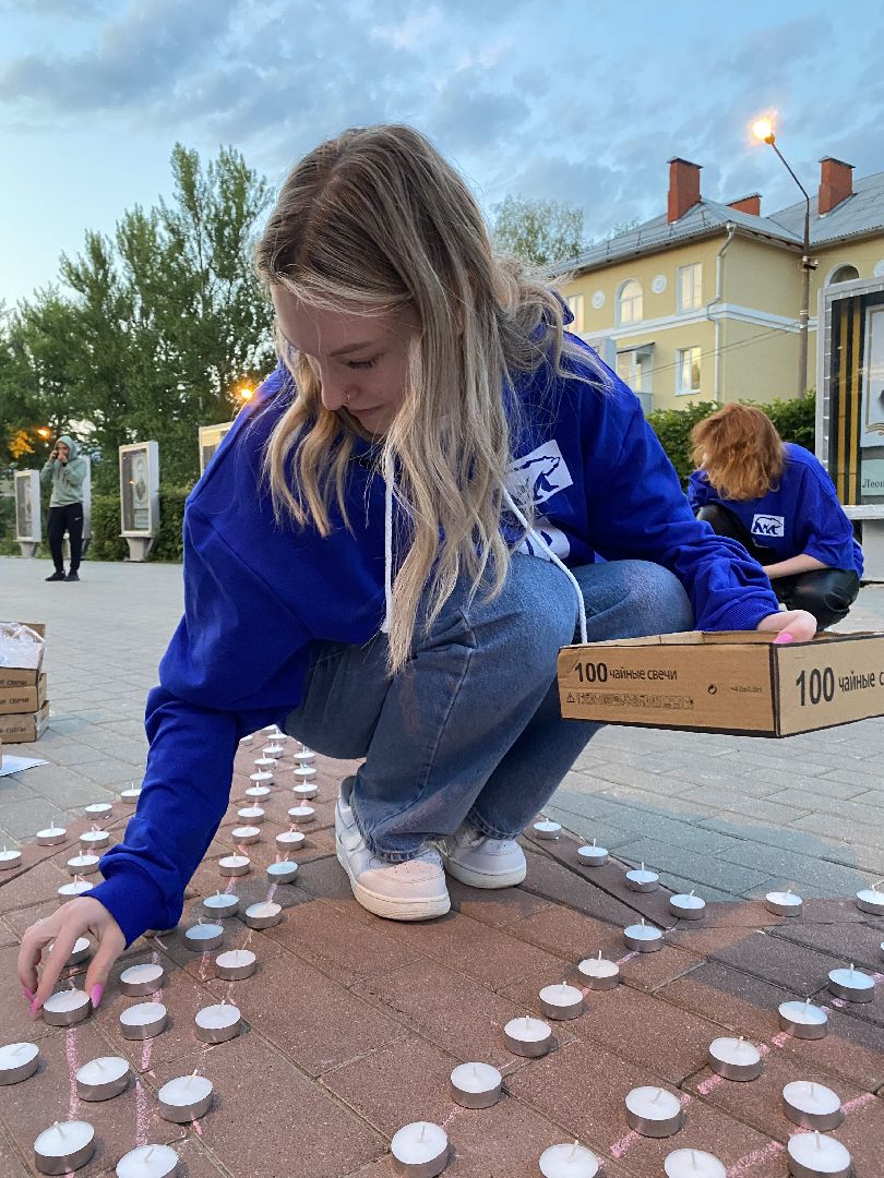 Кашира, день памяти и скорби, аллея славы, свеча памяти