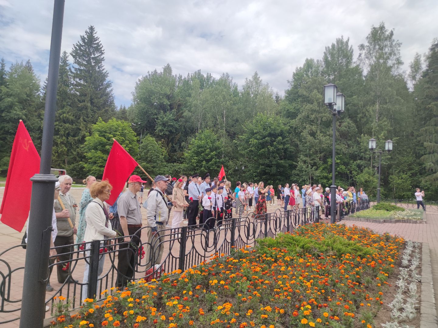 митинг, День памяти и скорби, дети, ветераны, Дубна