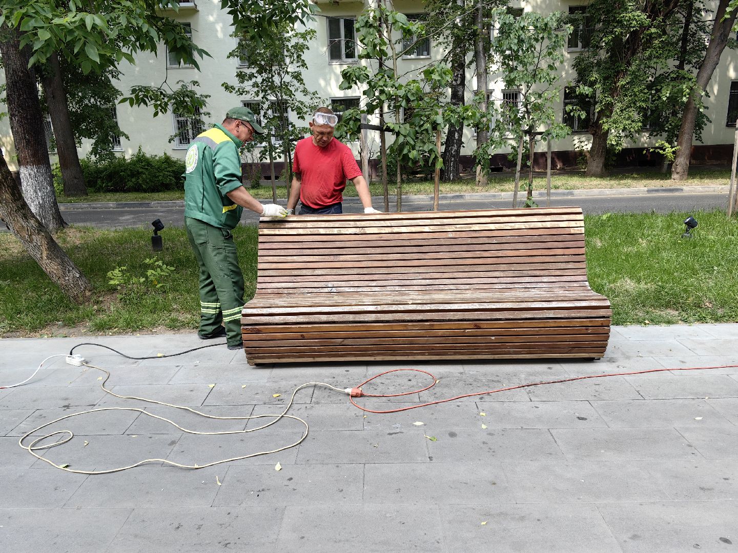 Лавочки, покраска, скамейка, шлифовка