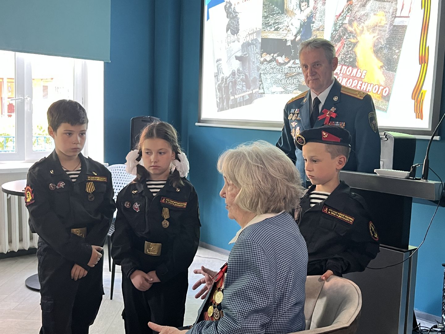 Химки, библиотека, День памяти и скорби, ветеран