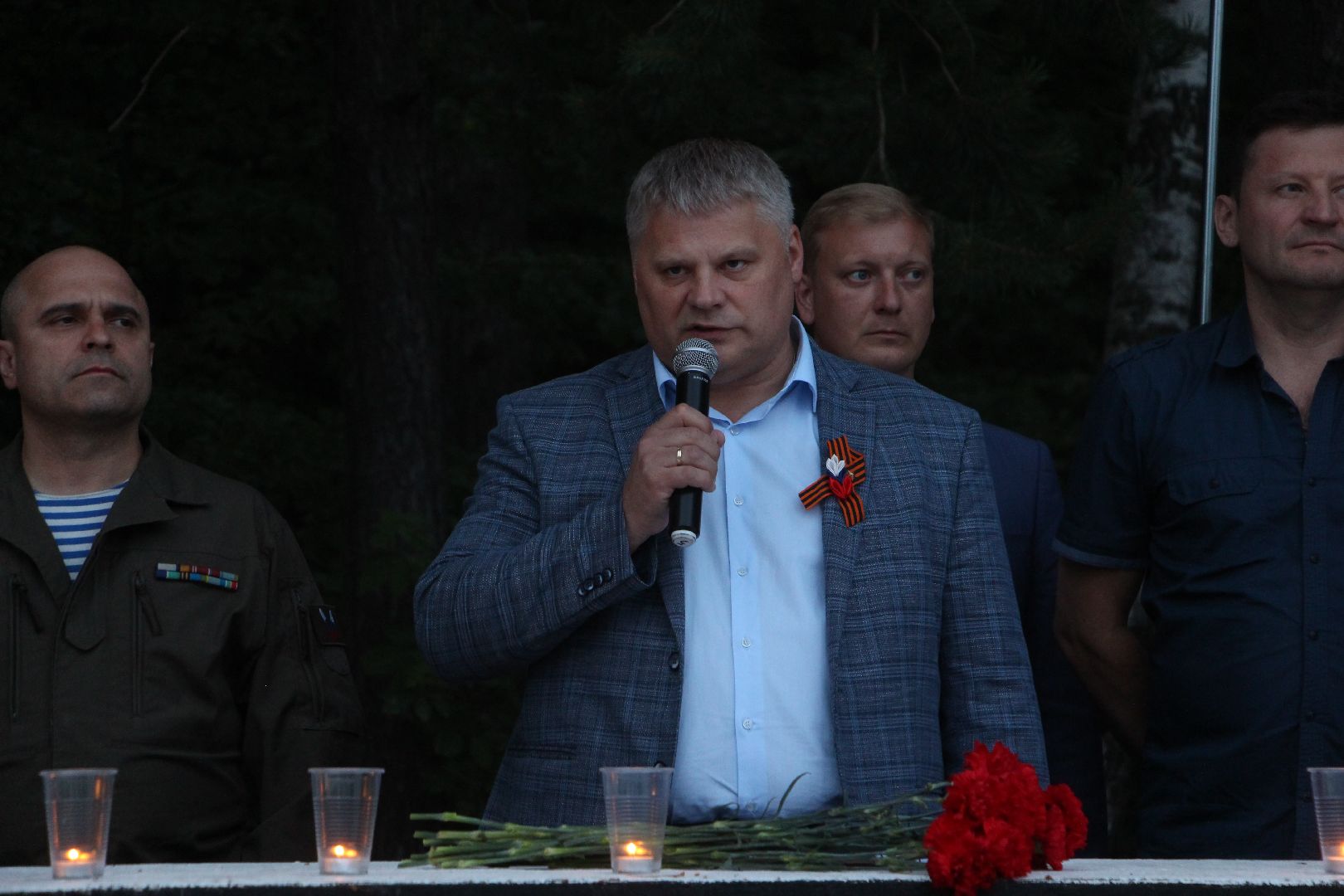 всероссийская акция, День памяти и скорби, Рубеж обороны, Протвино, Свеча памяти