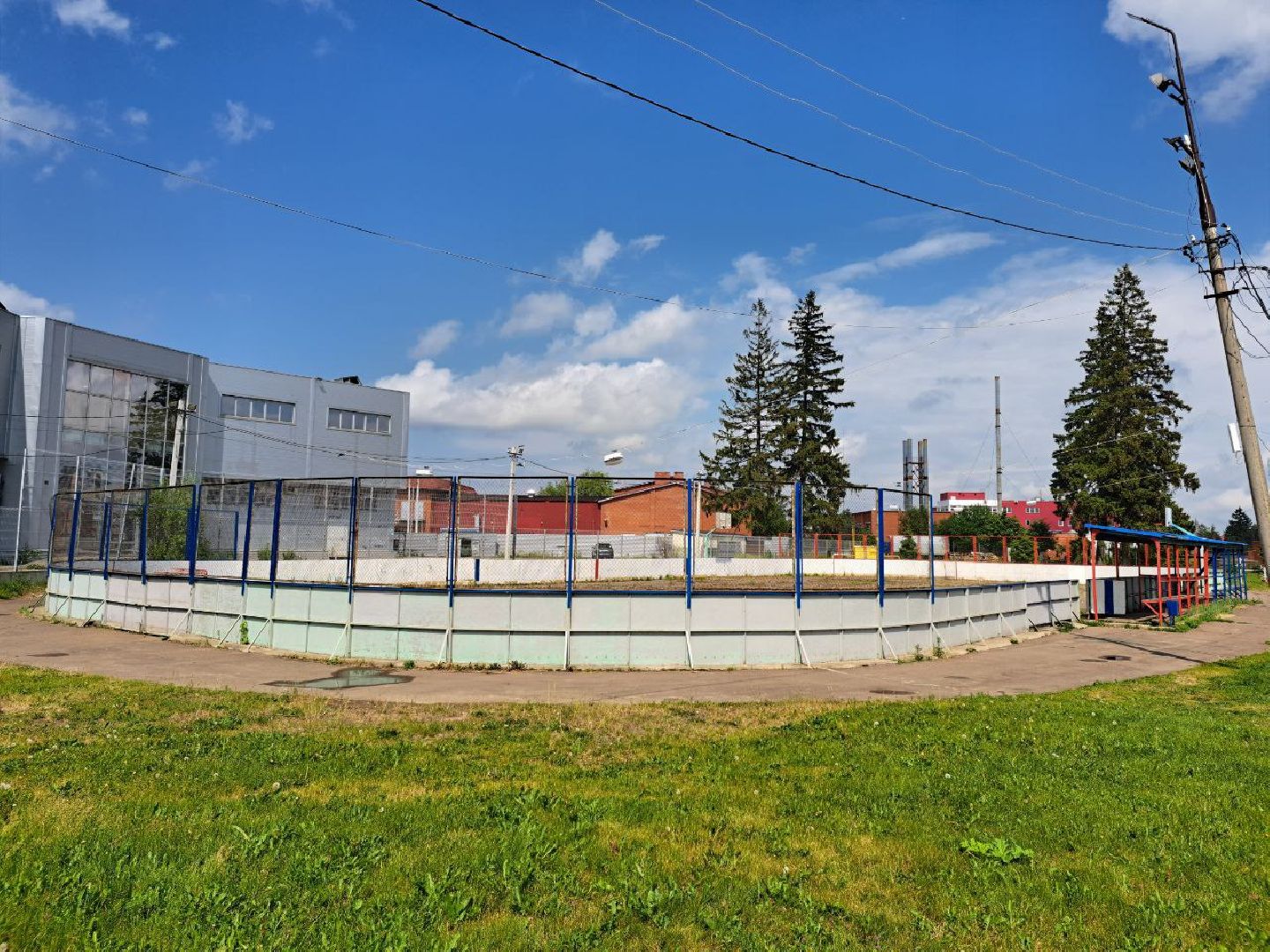 Тучково, хоккейная площадка, реконструкция, спорт, хоккей,