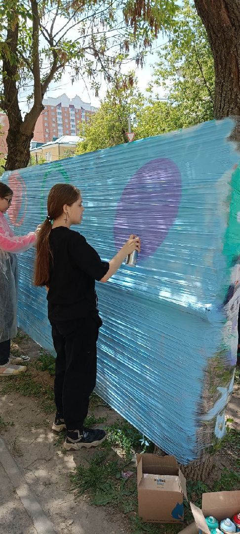 Подольск, граффити, детский лагерь, отдых, рисование, дети