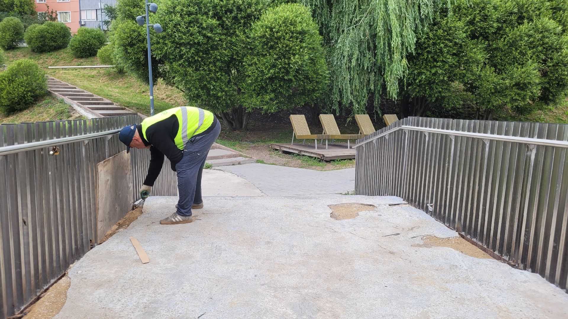 жкх; благоустройство; ремонт; мост; видное