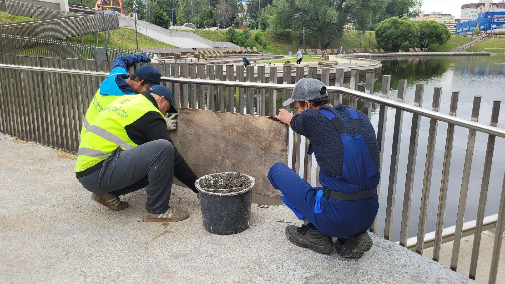 жкх; благоустройство; ремонт; мост; видное