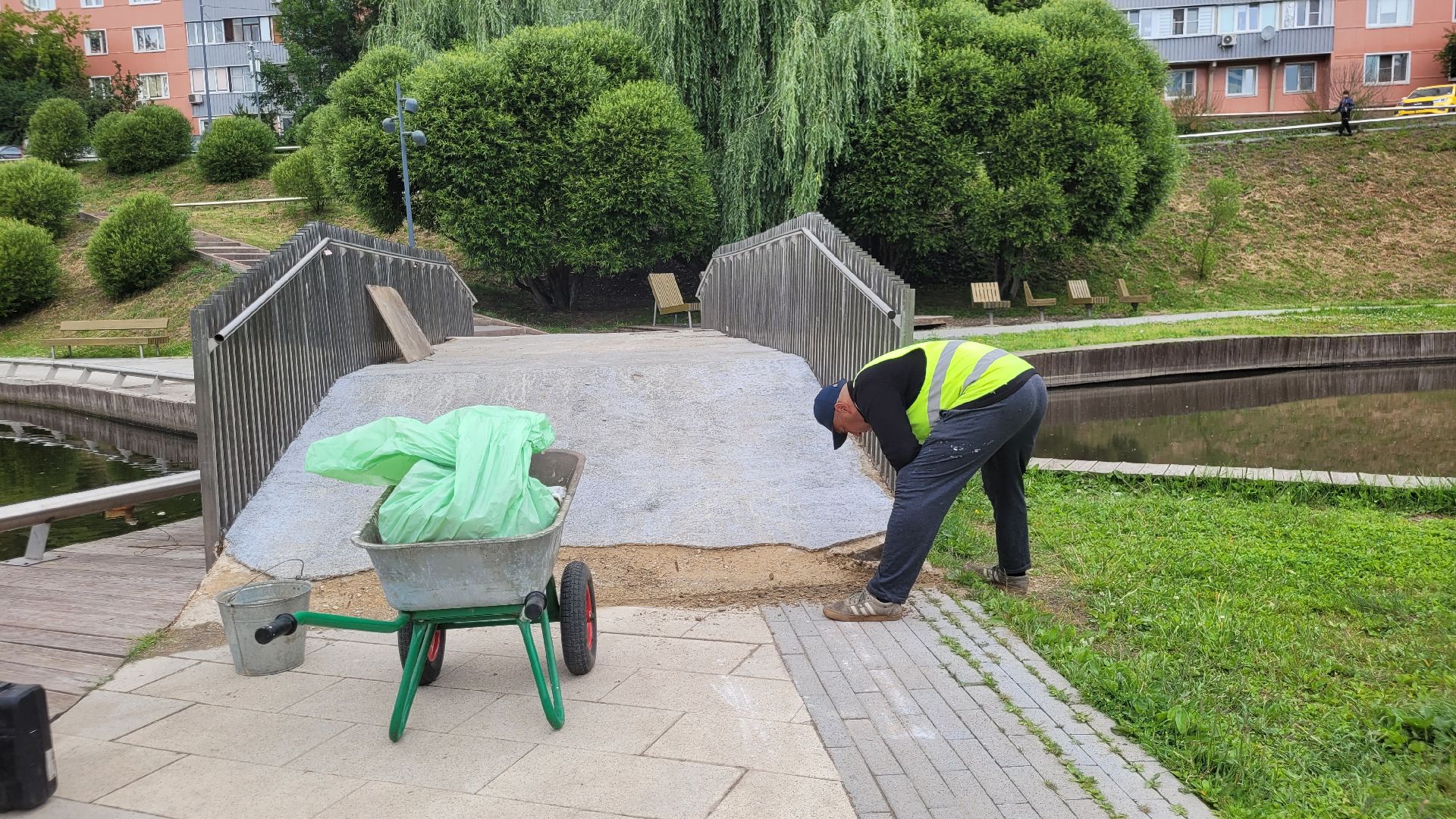 жкх; благоустройство; ремонт; мост; видное