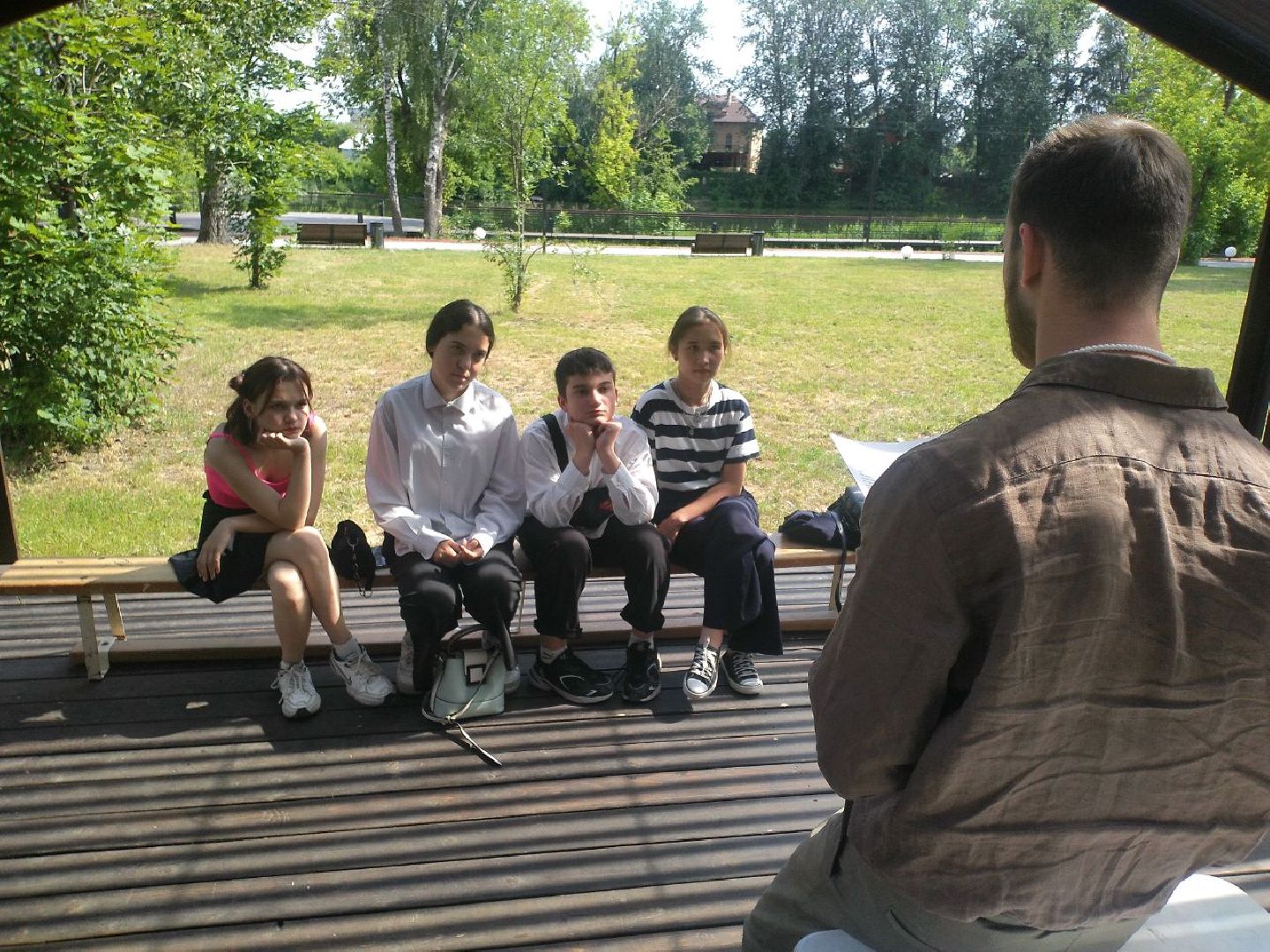 лекторий, дети, парк, Лосино-Петровский