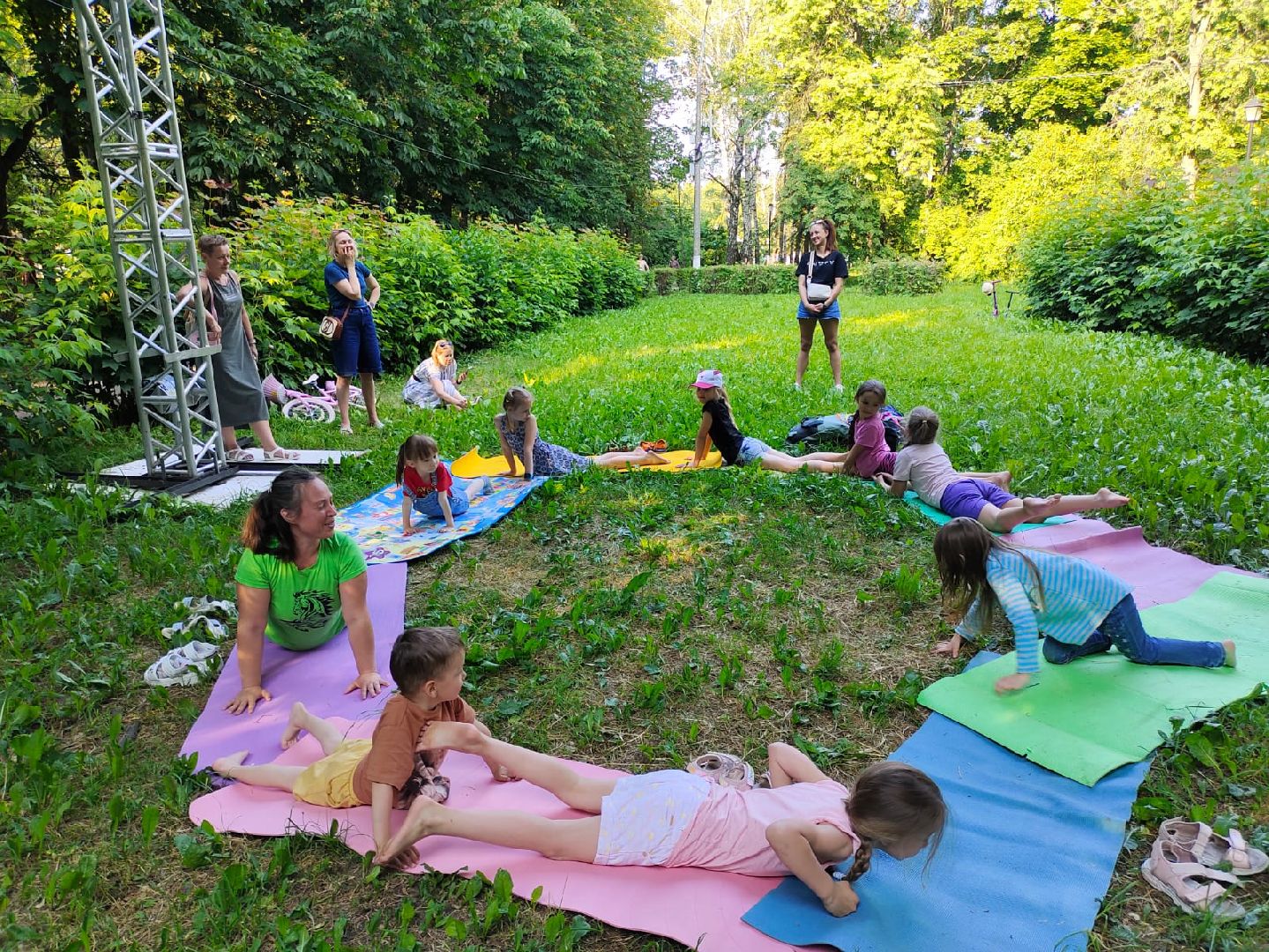 детская, йога, бесплатные, занятия, парк, сквер, 28 квартал