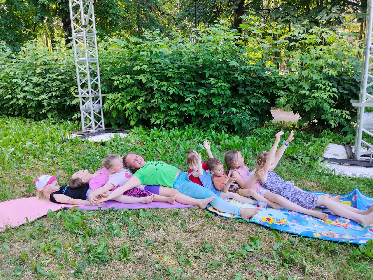 детская, йога, бесплатные, занятия, парк, сквер, 28 квартал