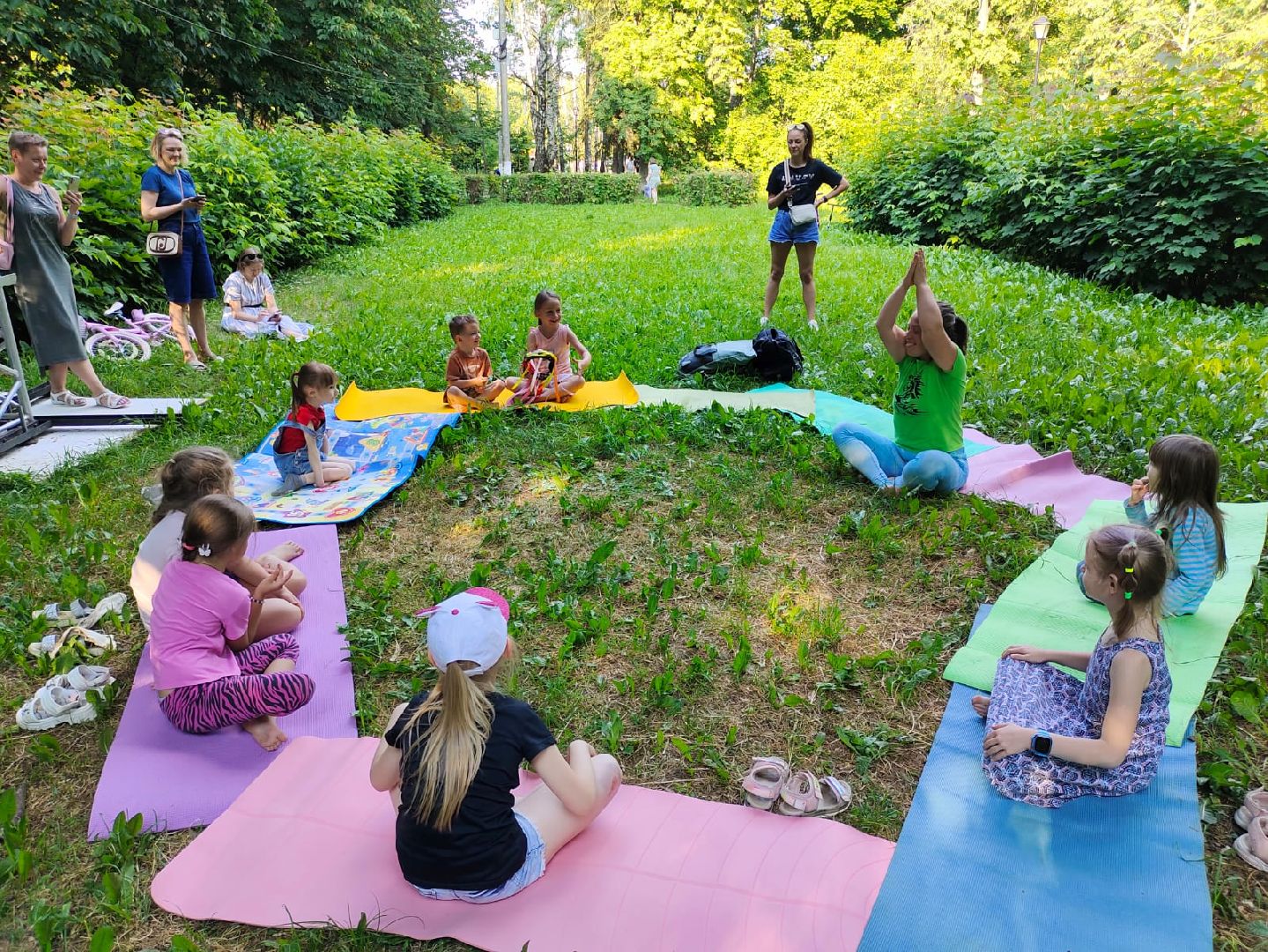 детская, йога, бесплатные, занятия, парк, сквер, 28 квартал