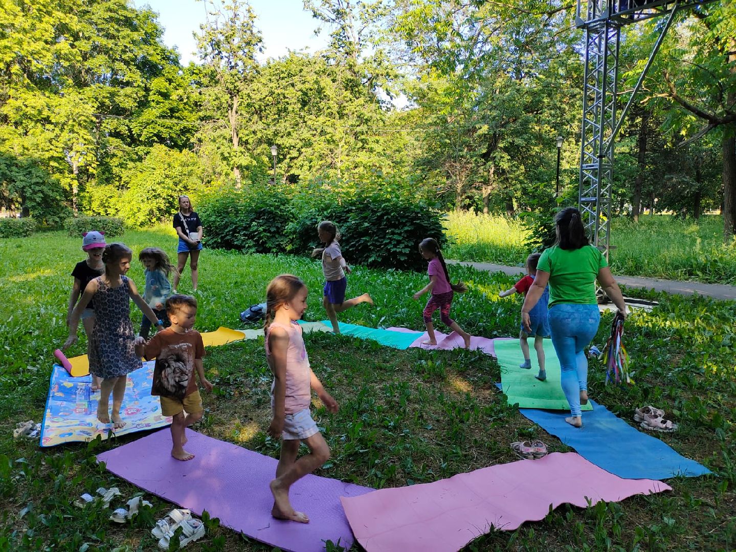 детская, йога, бесплатные, занятия, парк, сквер, 28 квартал