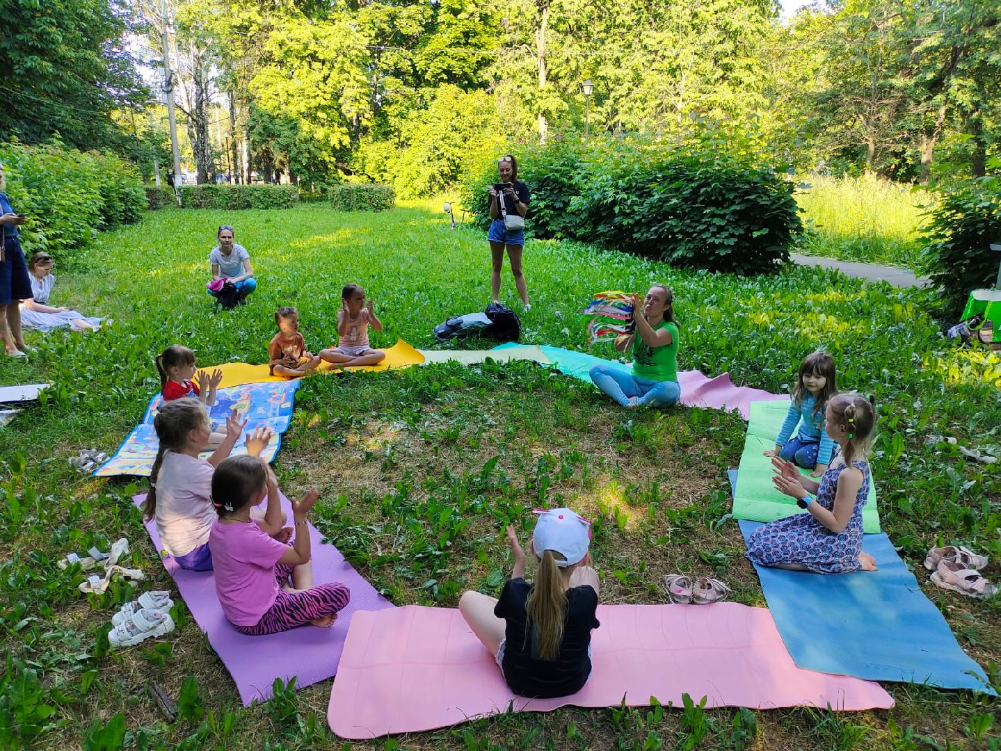 детская, йога, бесплатные, занятия, парк, сквер, 28 квартал