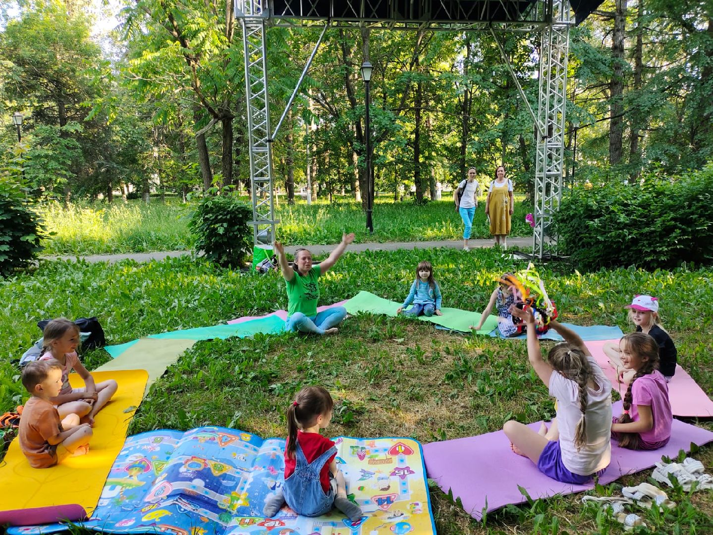 детская, йога, бесплатные, занятия, парк, сквер, 28 квартал