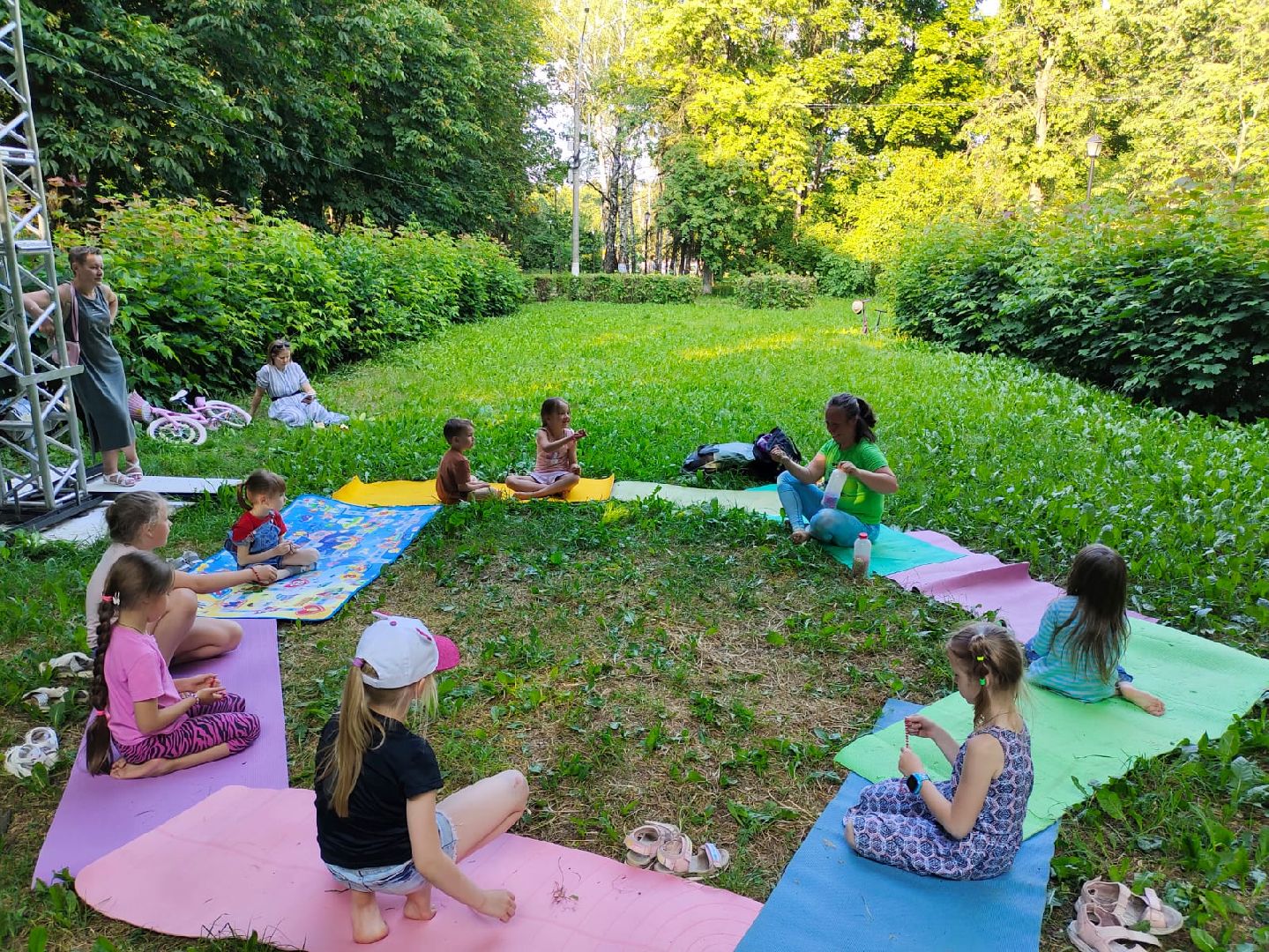 детская, йога, бесплатные, занятия, парк, сквер, 28 квартал