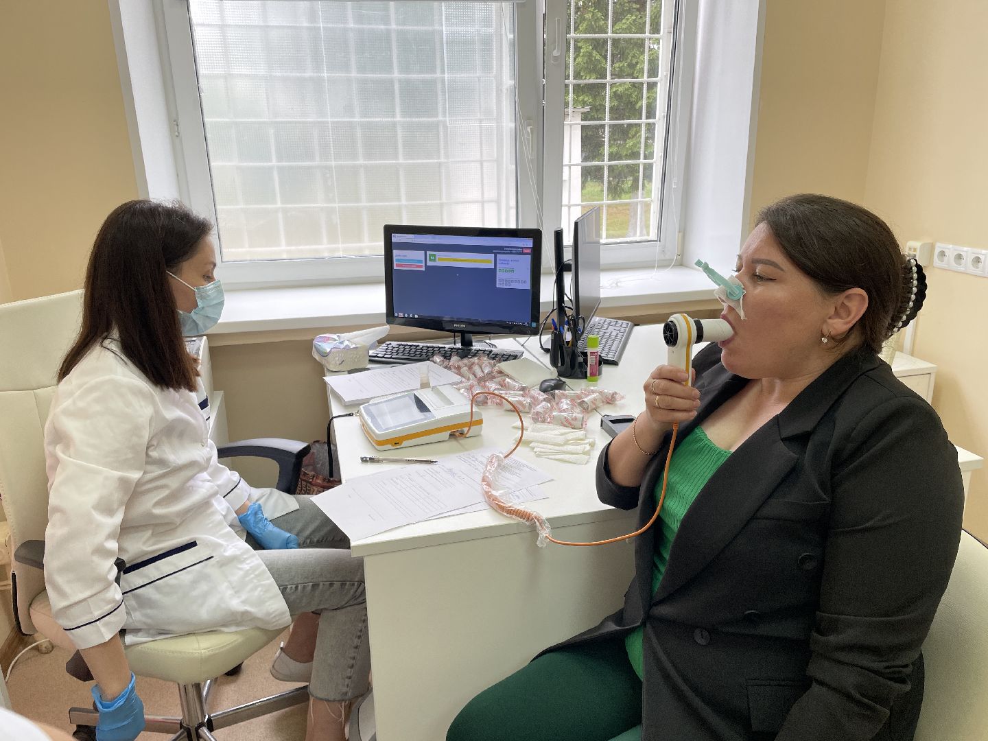 Пульманологи, осмотр, Центр промышленной медицины, Дубна