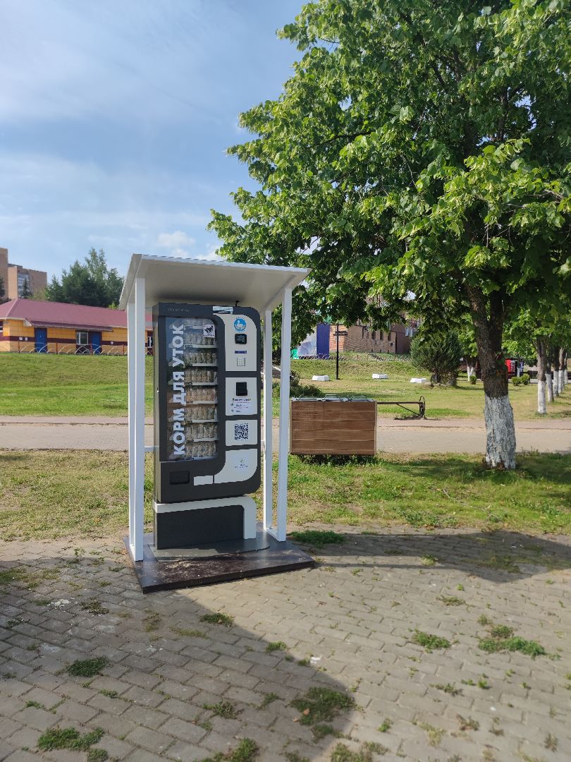 Экология, корм для уток, автомат, Дубна