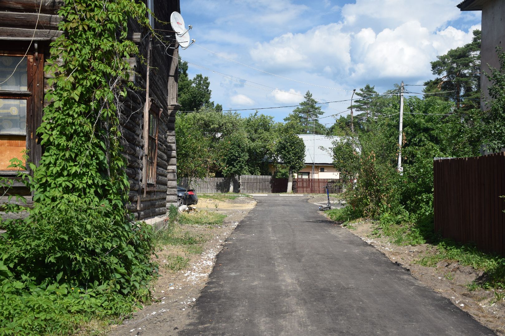 Электрогорск, городской округ Павловский Посад, асфальт, дорога, дворы, парковка, улица