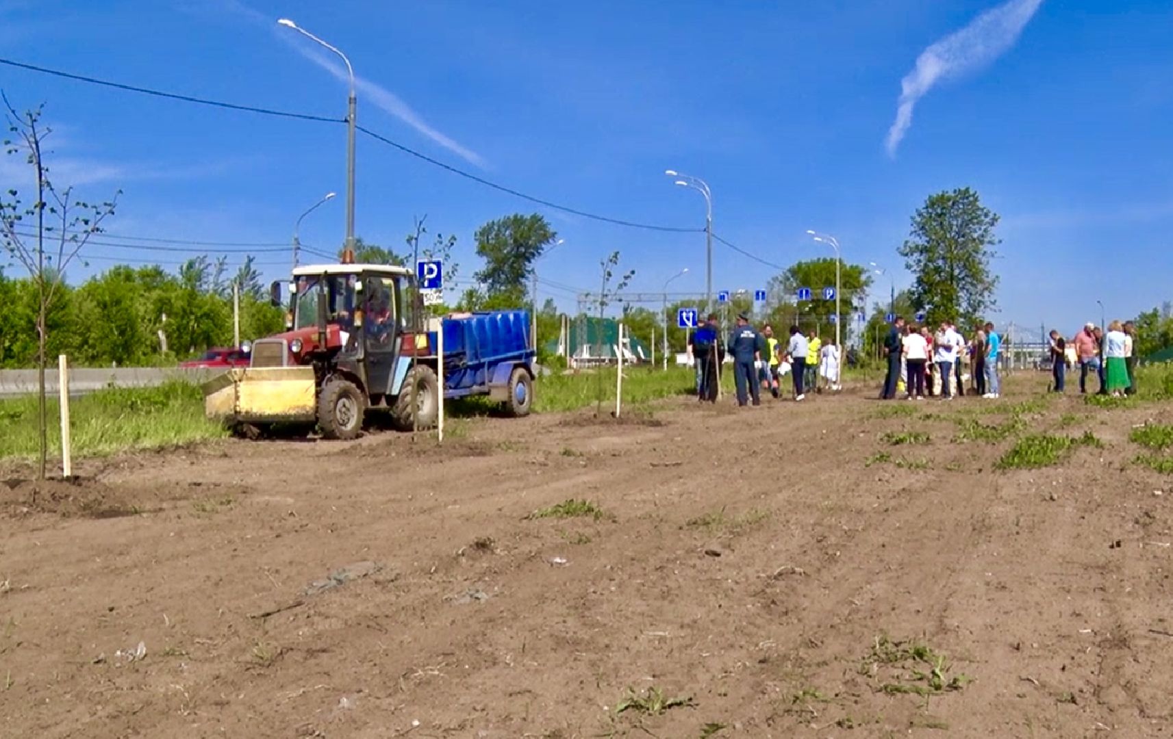 Клин, благоустройство, общество, экология, высадка деревьев