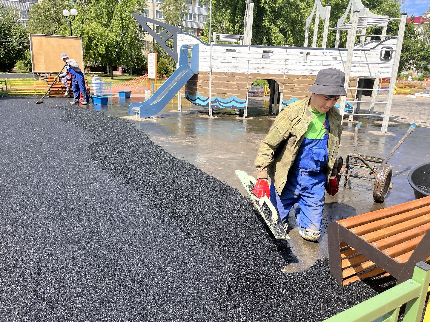 Шаховская, детские площадки, дети, двор