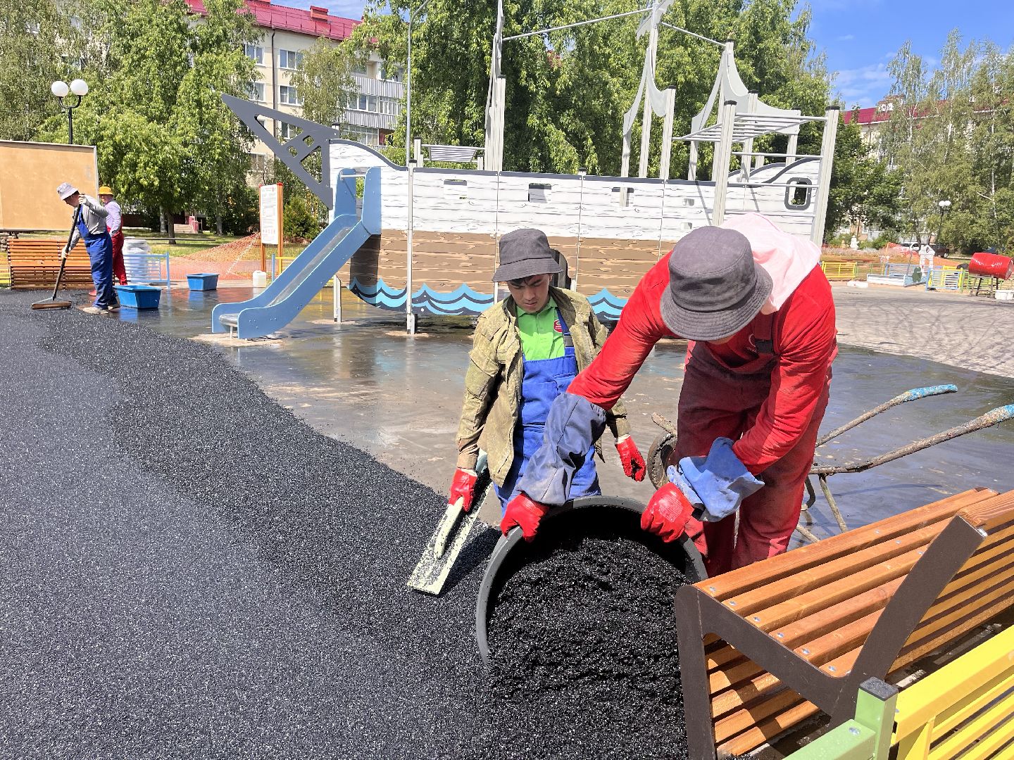 Шаховская, детские площадки, дети, двор