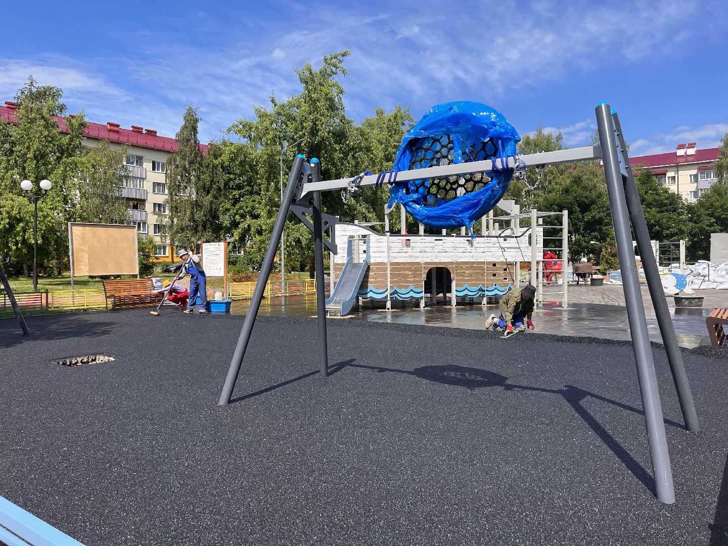 Шаховская, детские площадки, дети, двор