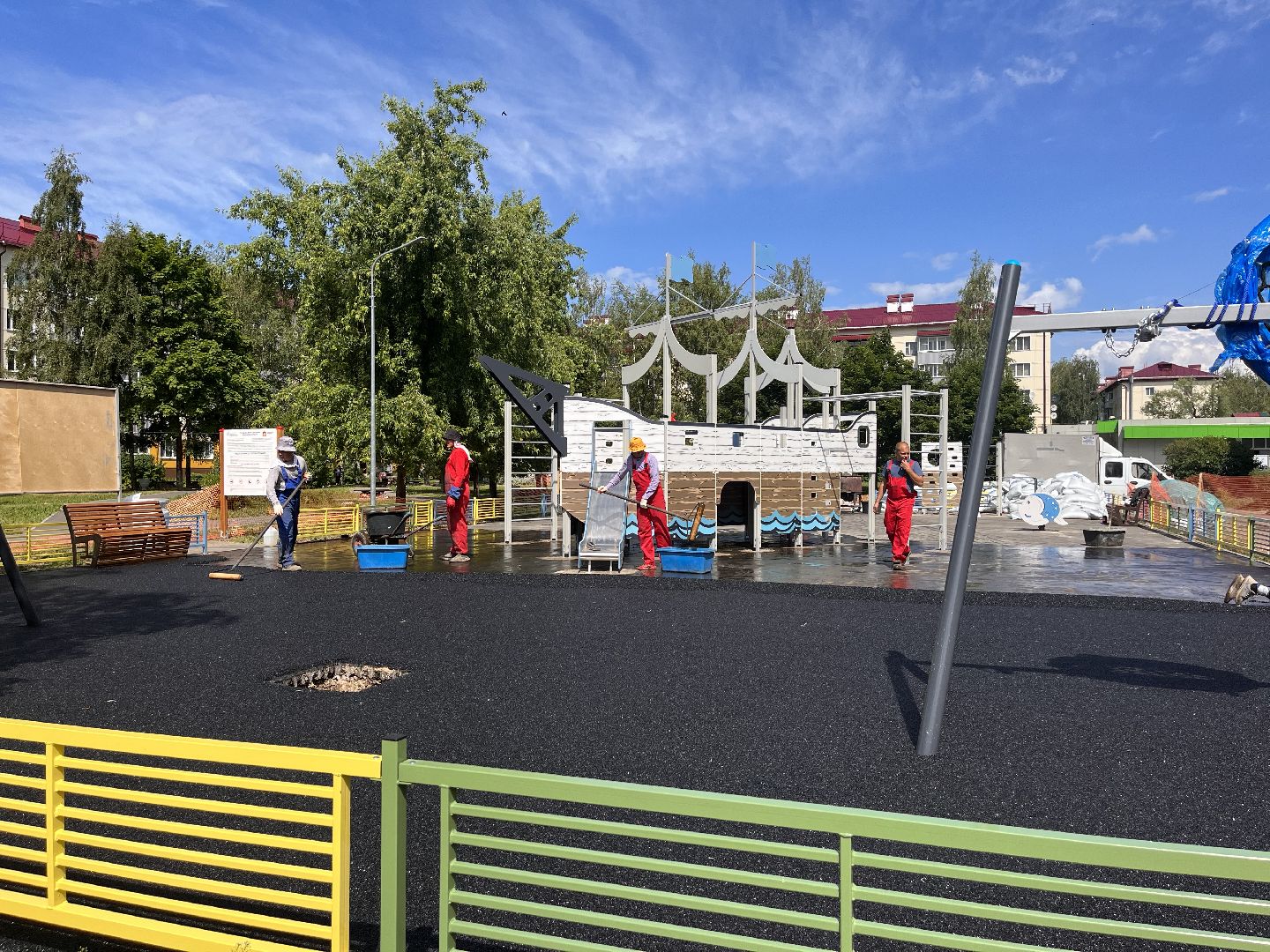 Шаховская, детские площадки, дети, двор