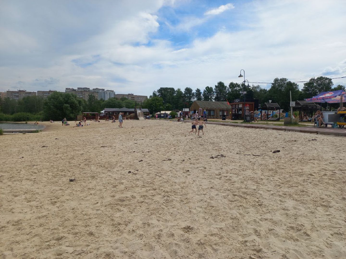 Солнечногорск, озеро, пляж, жители, туристы