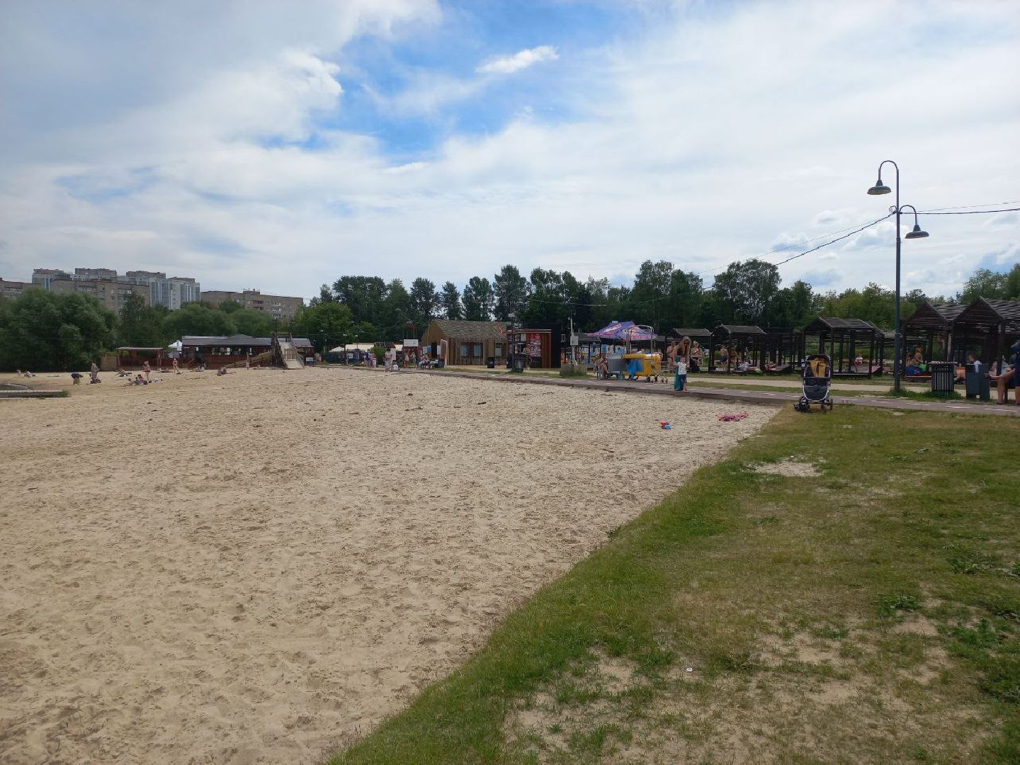 Солнечногорск, озеро, пляж, жители, туристы