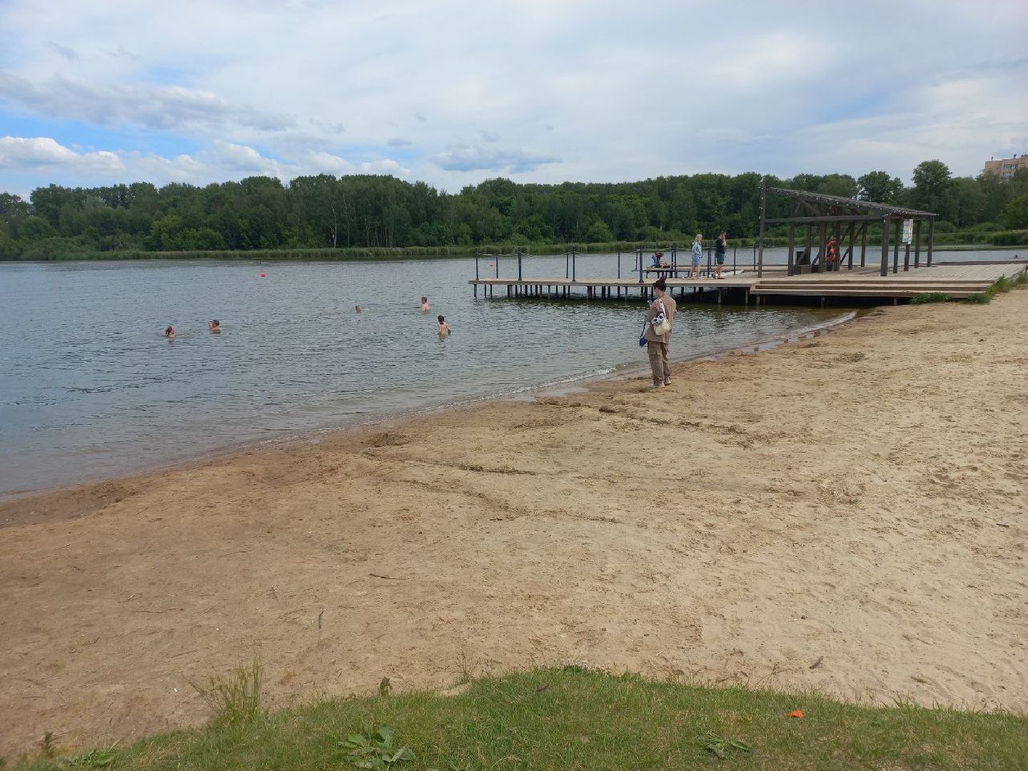 Солнечногорск, озеро, пляж, жители, туристы