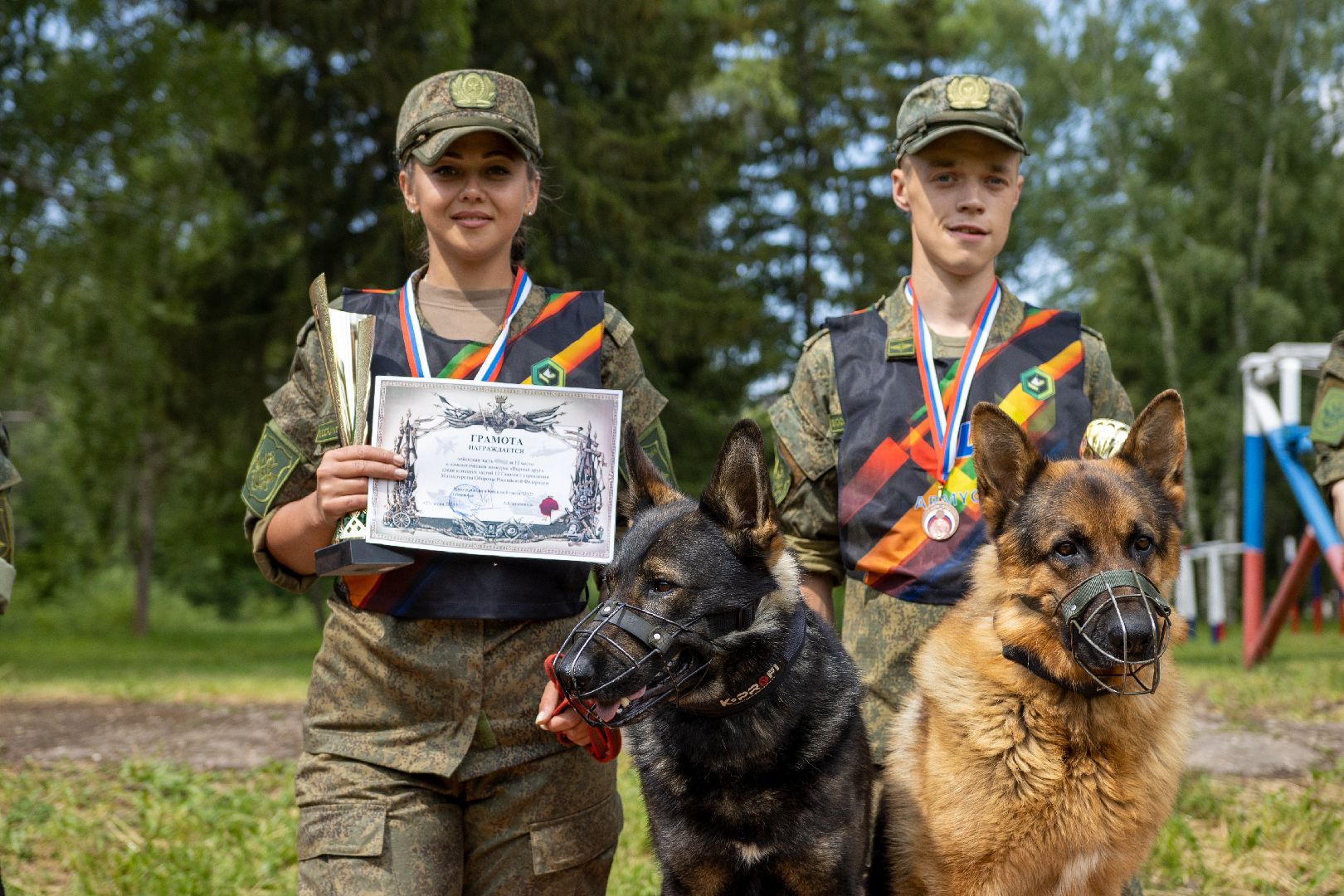 Можайск, Можайский городской округ, Подмосковье, армия, военнослужащие, кинологи, служебные собаки, конкурс