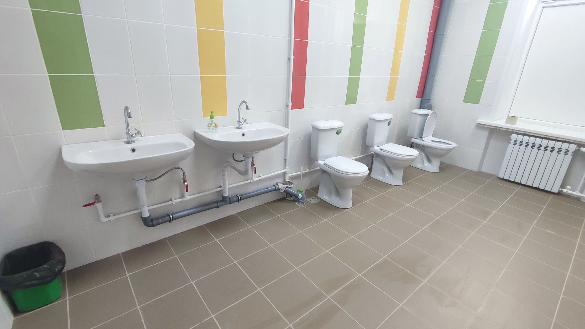 Кашира, Ожерелье, школа №10, санузел, туалет, ремонт