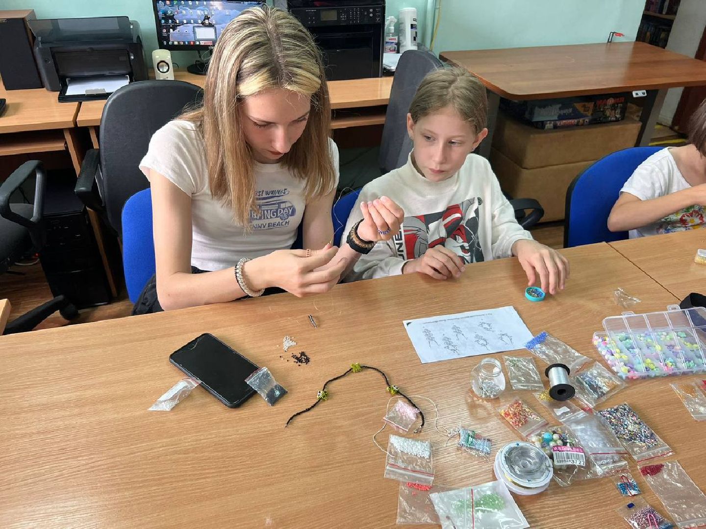 Руза, библиотека, дети, бисероплетение, хобби, досуг