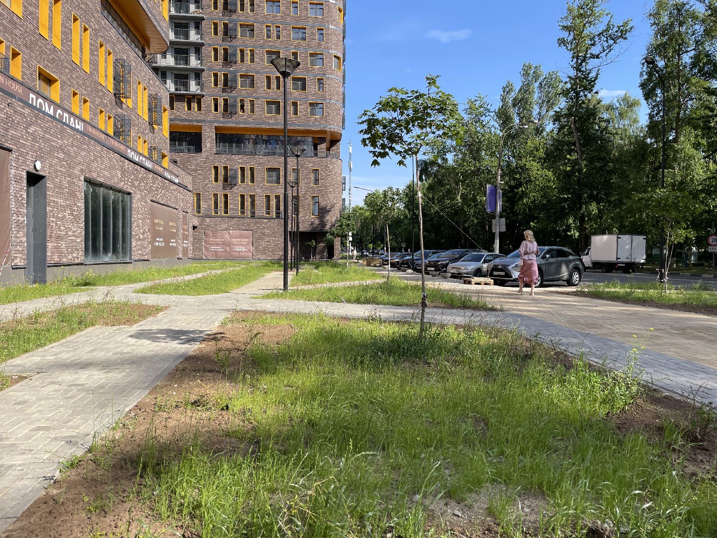 Сквер, жк, территория, дом