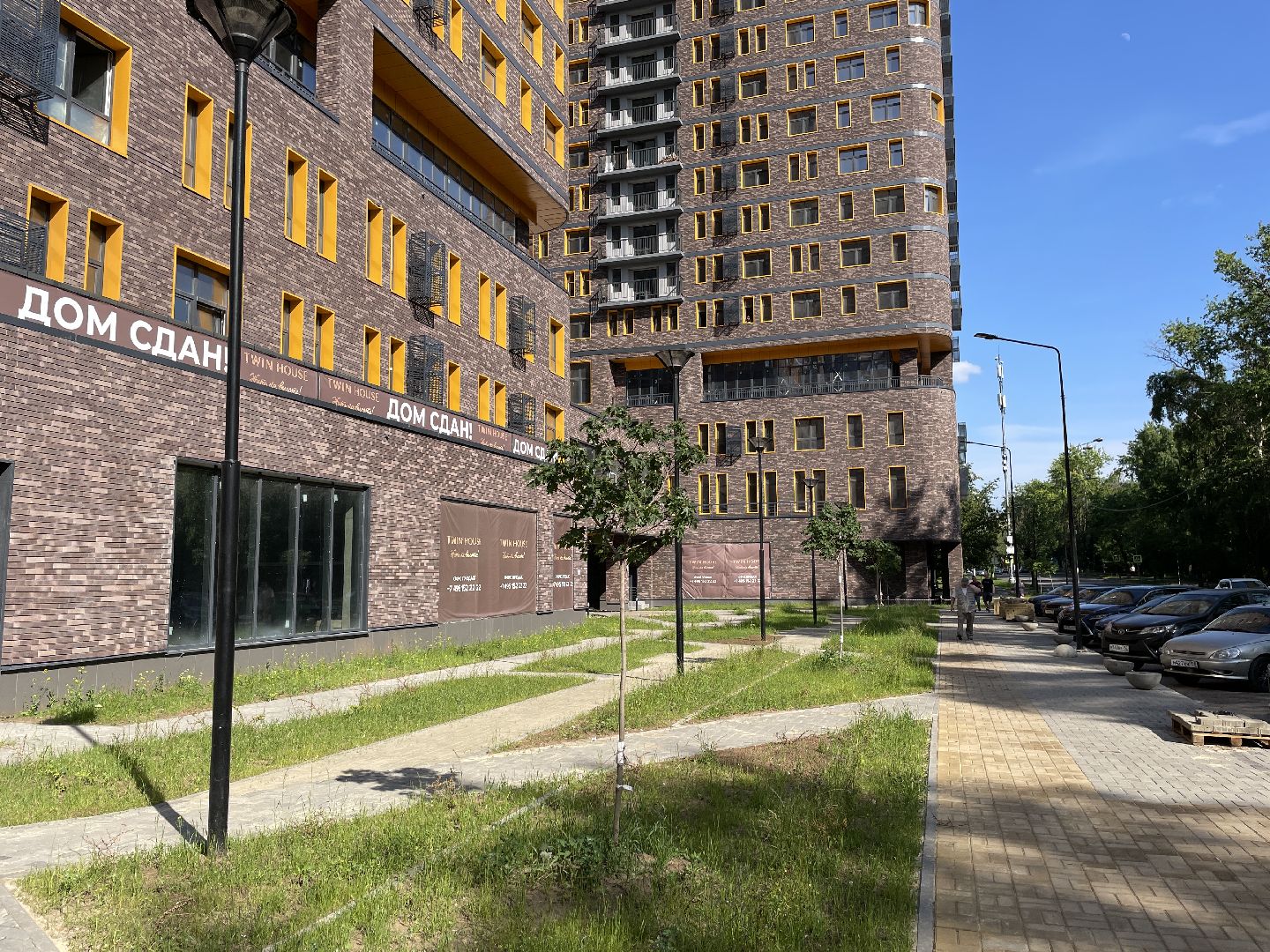 Сквер, жк, территория, дом