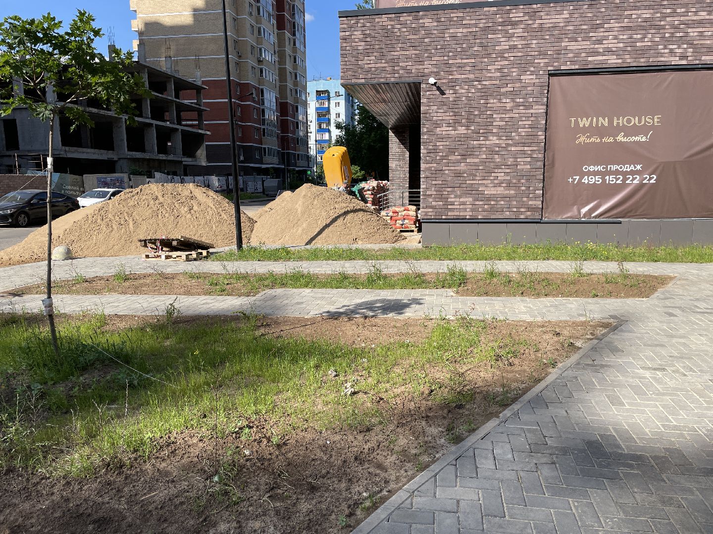 Сквер, жк, территория, дом