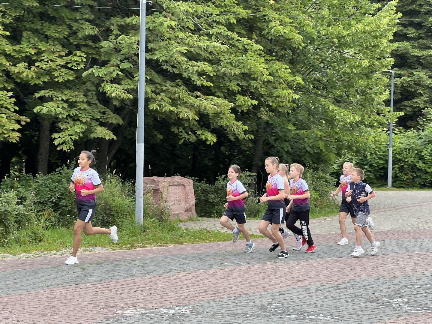 Химки, спорт, сквер им. Марии Рубцовой, тренировка, дети, чирлидинг, спортивная школа