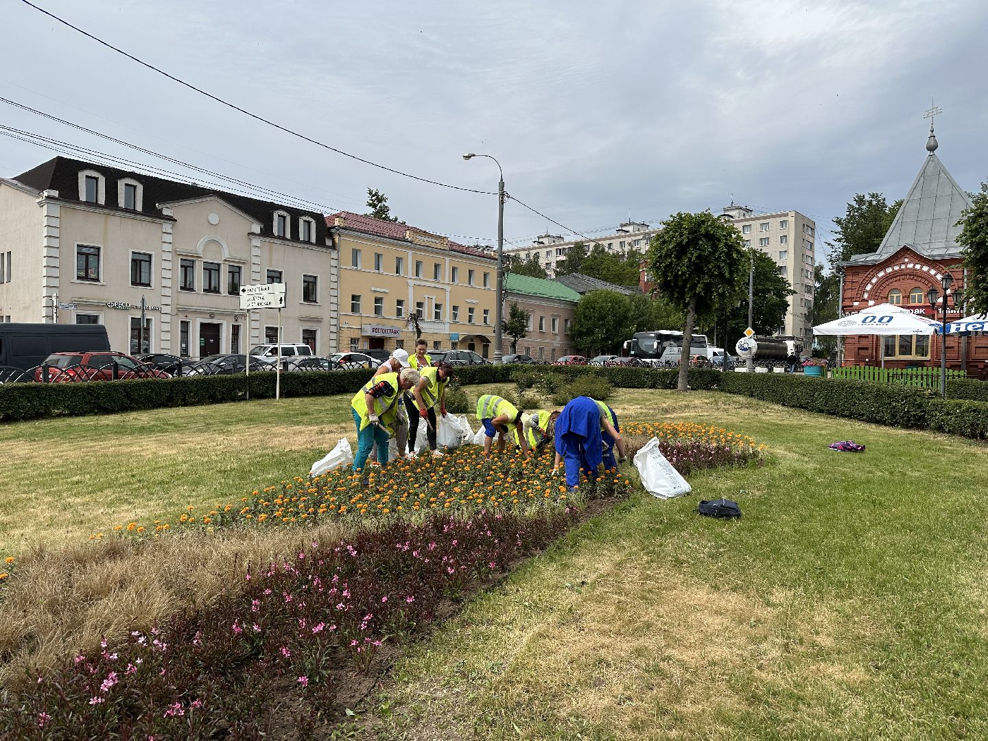 Клин, благоустройство, перемены, цветы, общество