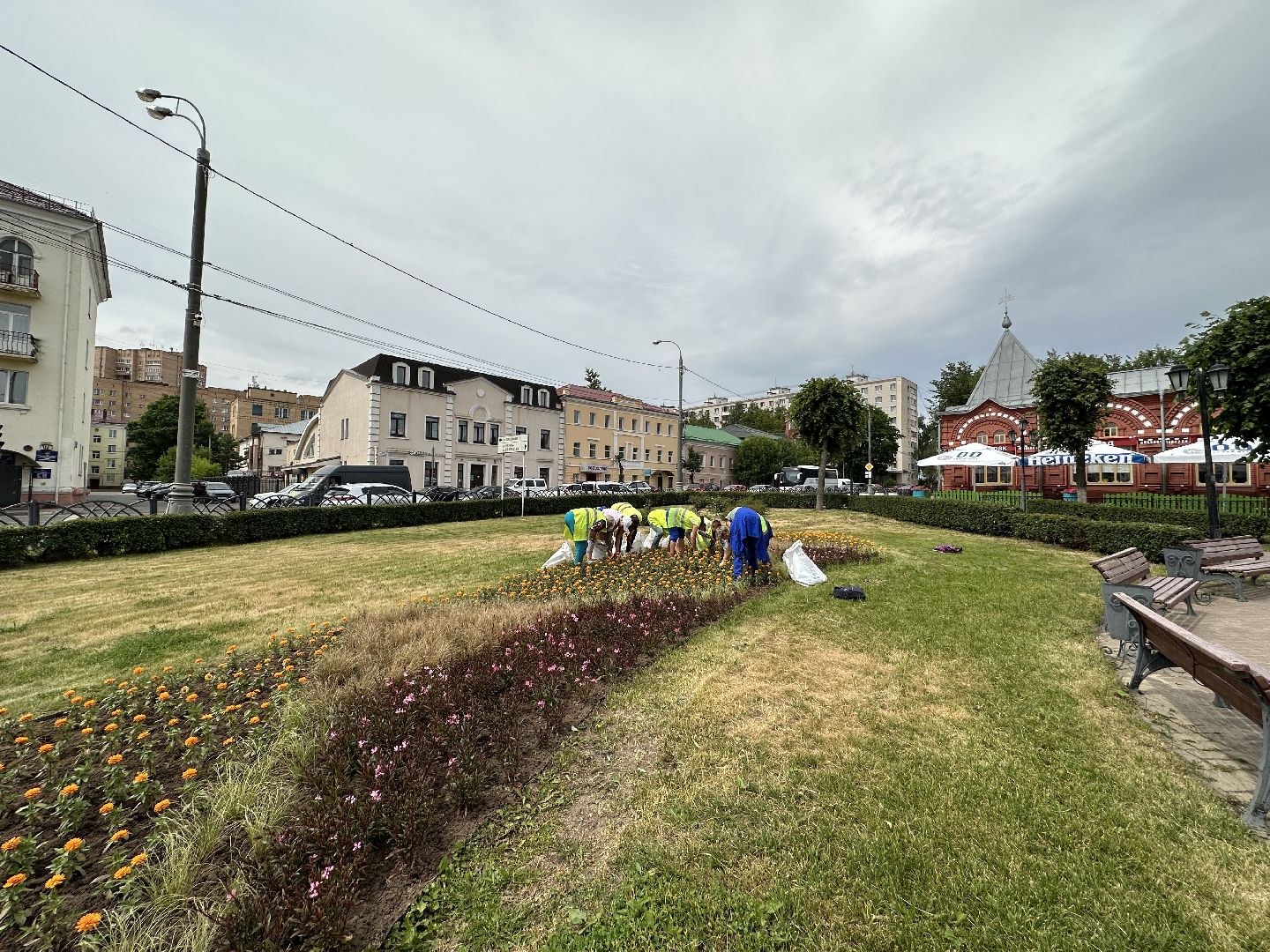 Клин, благоустройство, перемены, цветы, общество
