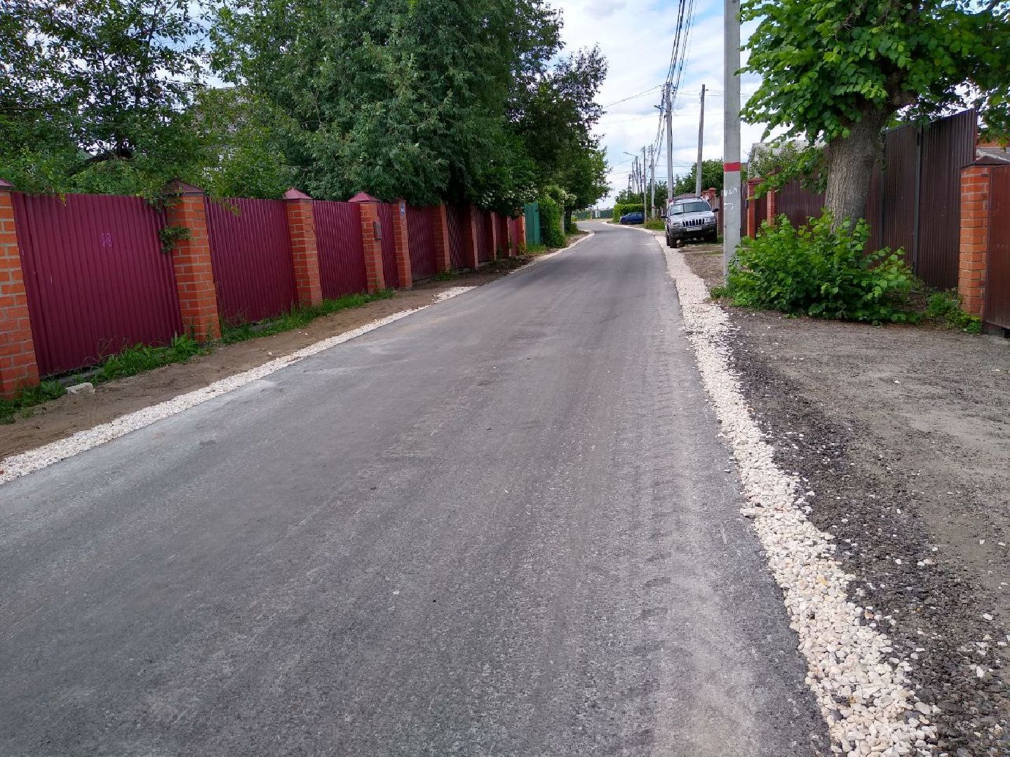 Раменское, дороги, в деревне Сафоново отремонтирована дорога