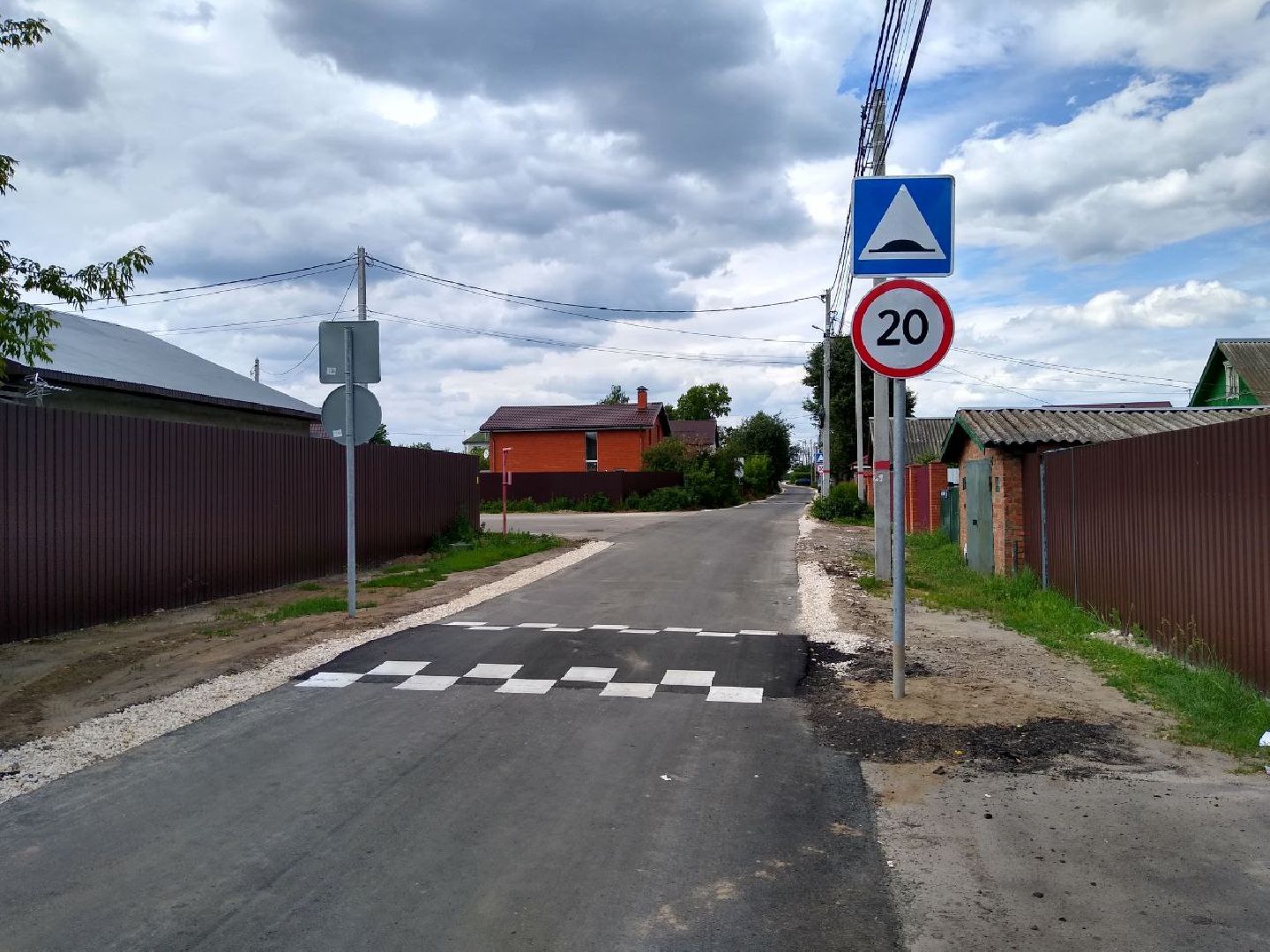 Раменское, дороги, в деревне Сафоново отремонтирована дорога