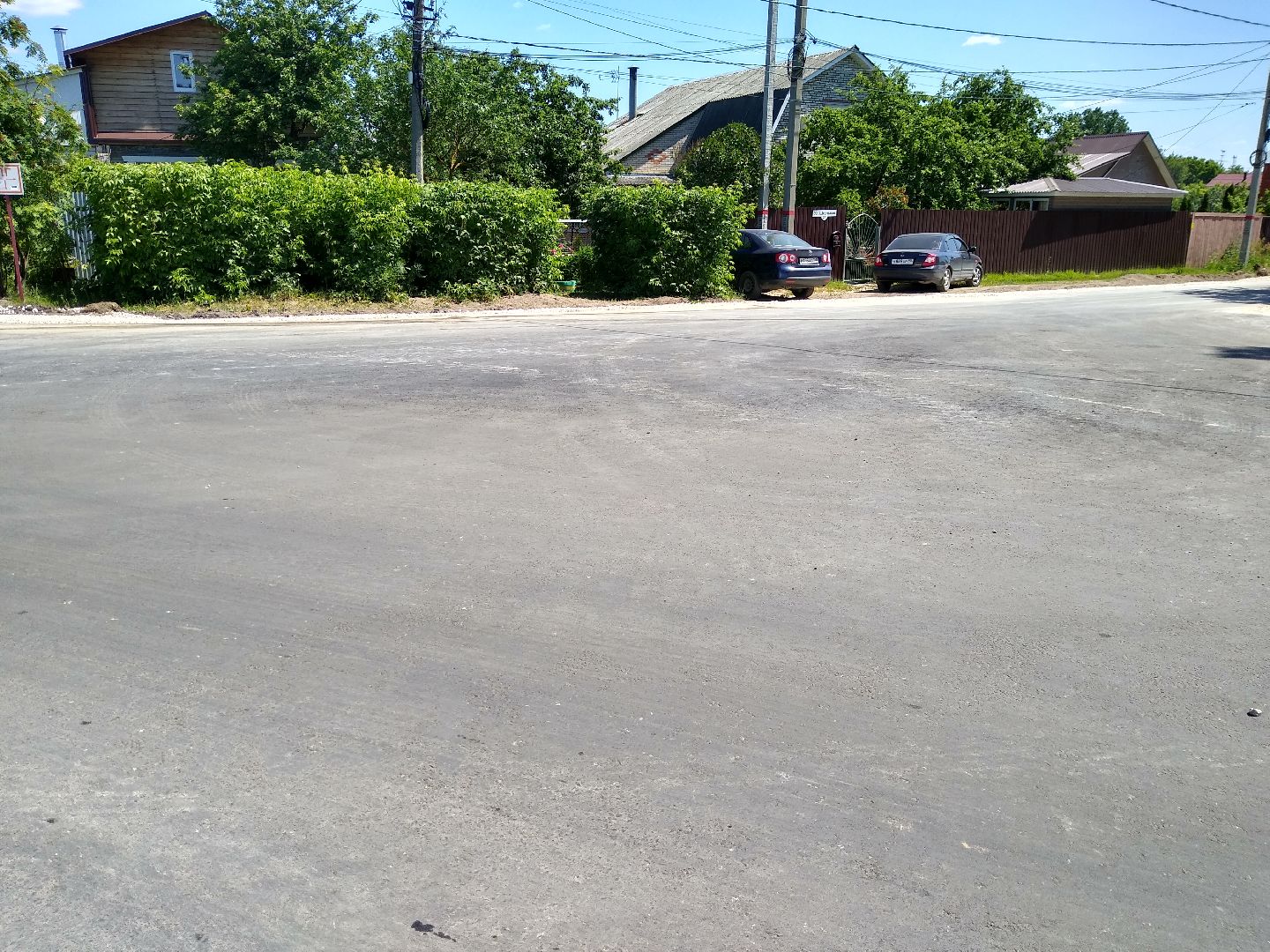 Раменское, дороги, в деревне Сафоново отремонтирована дорога