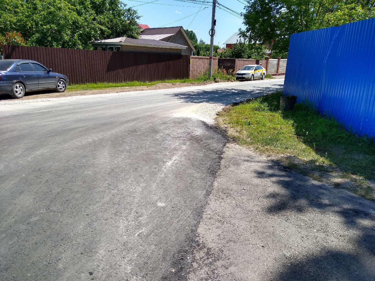 Раменское, дороги, в деревне Сафоново отремонтирована дорога