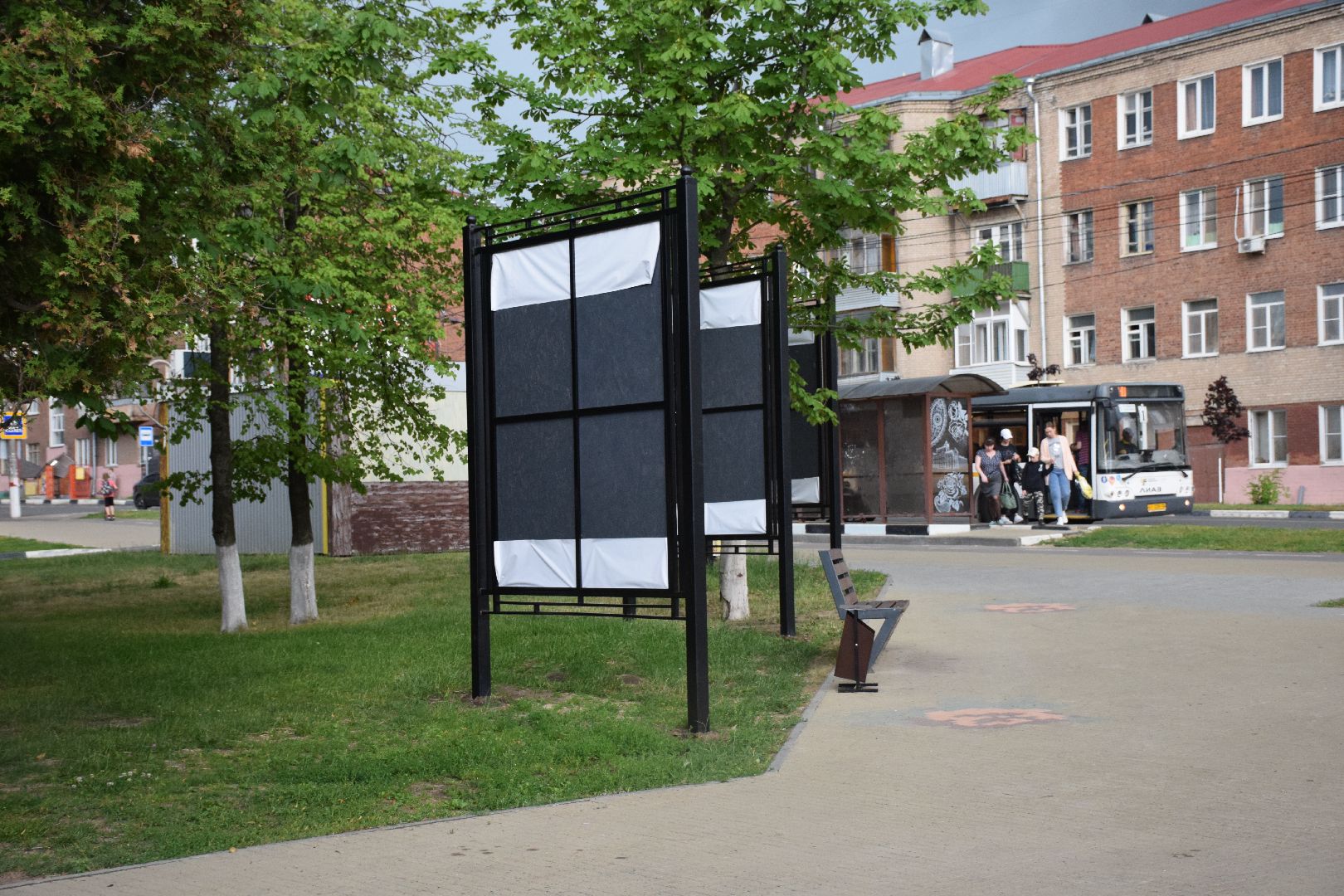 Павловский Посад, городской округ павловский Посад, благоустройство, щиты, стенды, информация, люди, дом культуры